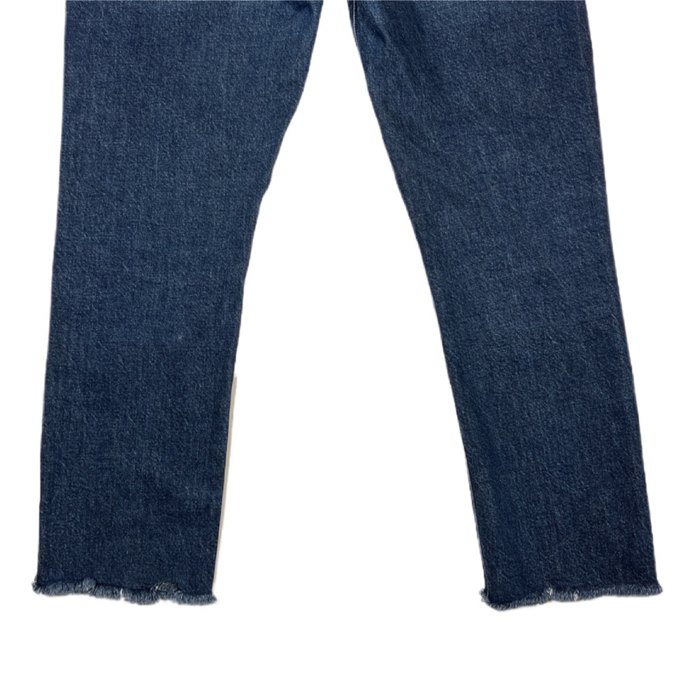 AGOLDE Women’s Size 28 Dark Wash Riley Long High Rise Straight Jeans Button Fly - Picture 10 of 12